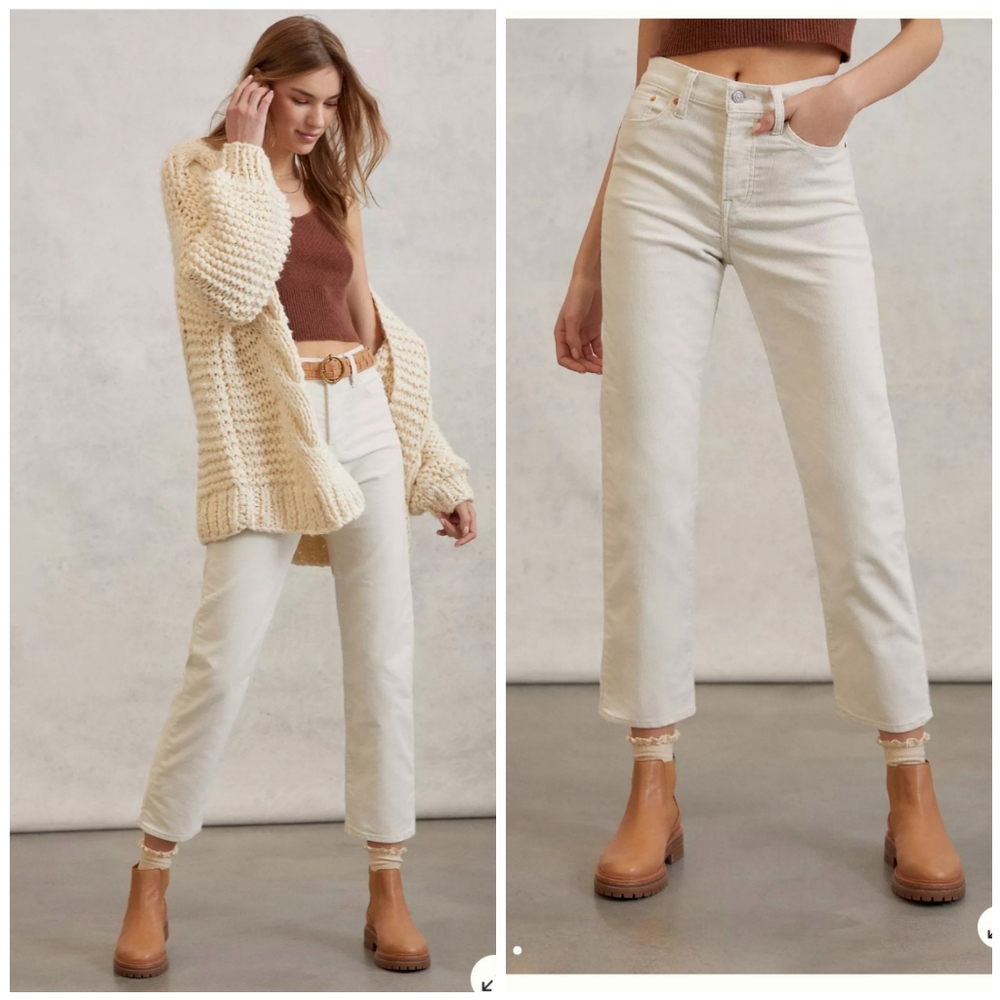 NWT Levi’s Wedgie High Rise Straight Corduroy